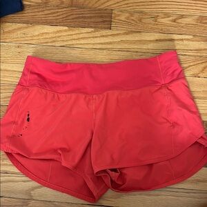 Red lulu shorts